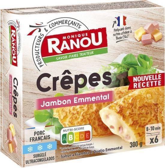 Crêpes jambon emmental - Monique Ranou - 300g (6x50g)