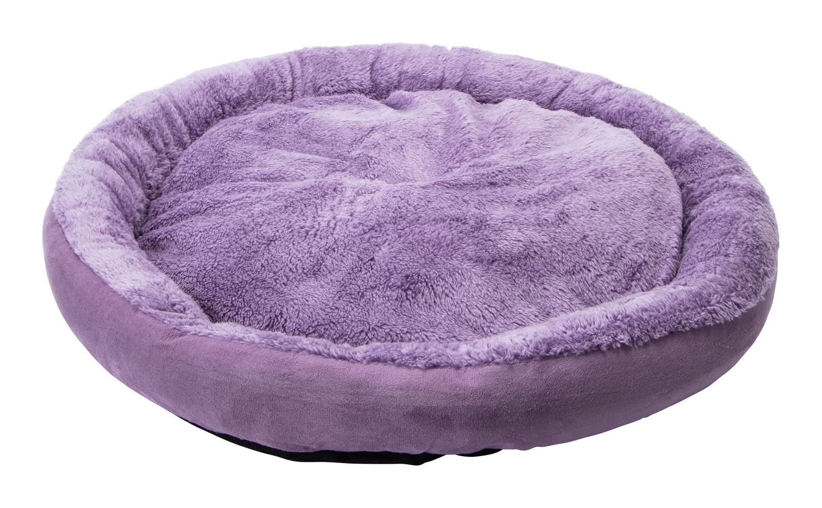 Pet Round Plush Bed Purple