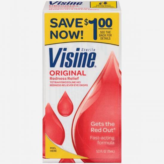 Visine Eye Drops Regular - 0.5oz