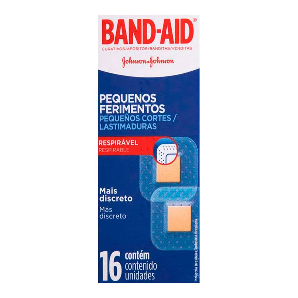 Band-Aid · Curativo pequenos ferimentos (16 un)