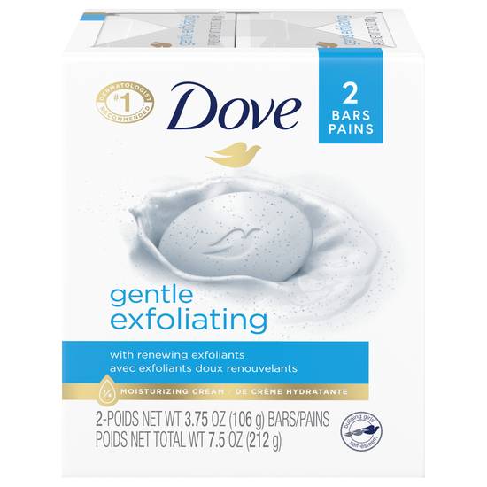 Dove Gentle Exfoliating With Mild Cleanser Beauty Bar