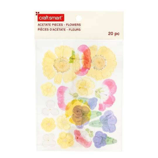 Flowers Acetate Pieces By Craft Smart