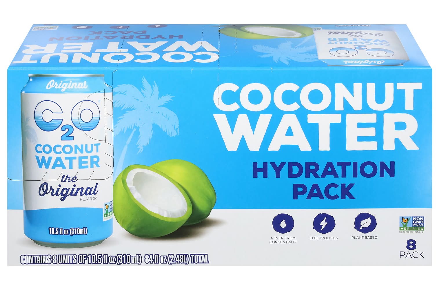 C2O Coconut Water Hydration pack, The Original (8 x 10.5 fl oz)