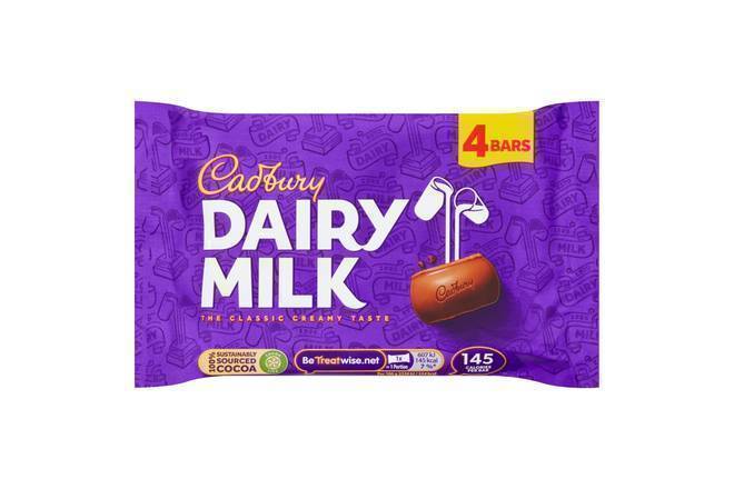 Cadbury Dairy Milk 108.8g 4pk