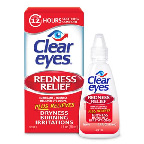 Clear Eyes Lubricant Redness Relief Eye Drops