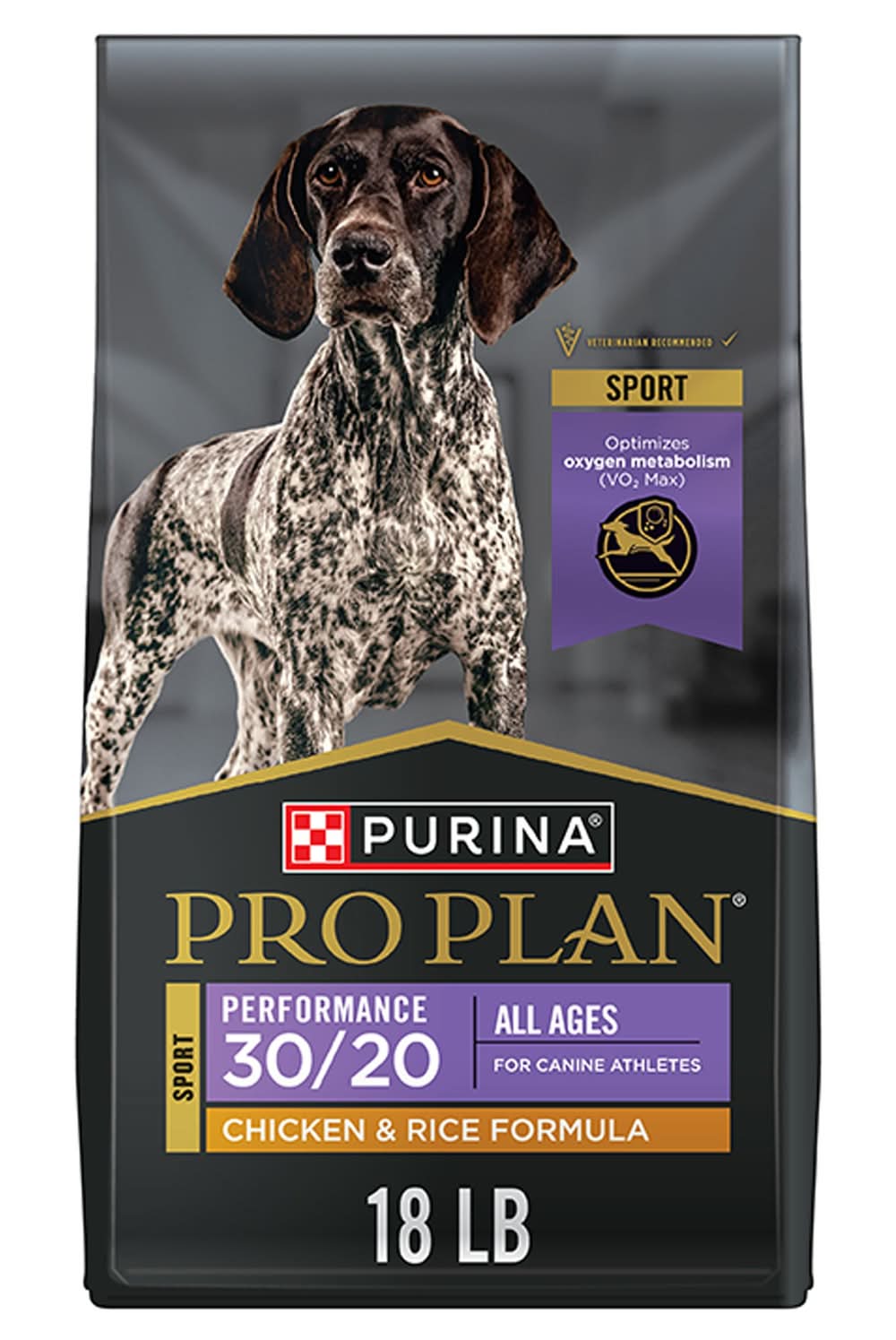 Purina Pro Plan Sport Performance 30/20 Chicken and Rice Formula High Protein Dry Dog Food (Flavor: Chicken, Size: 18 Lb)