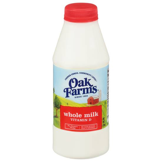 Oak Farms Whole Milk With Vitamin D (1 pint)