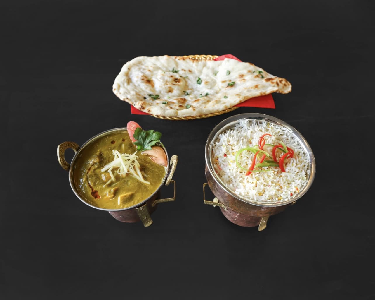 Menu Plat Saag Channa
