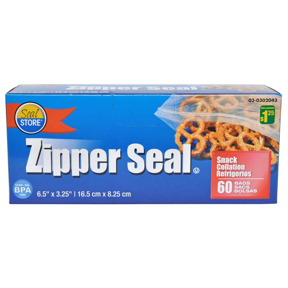 Zipper Seal Snack Bags