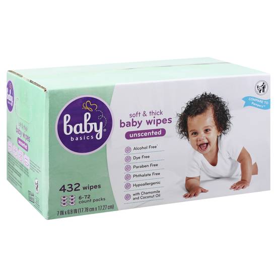 Baby Basics Baby Wipes (432 ct)