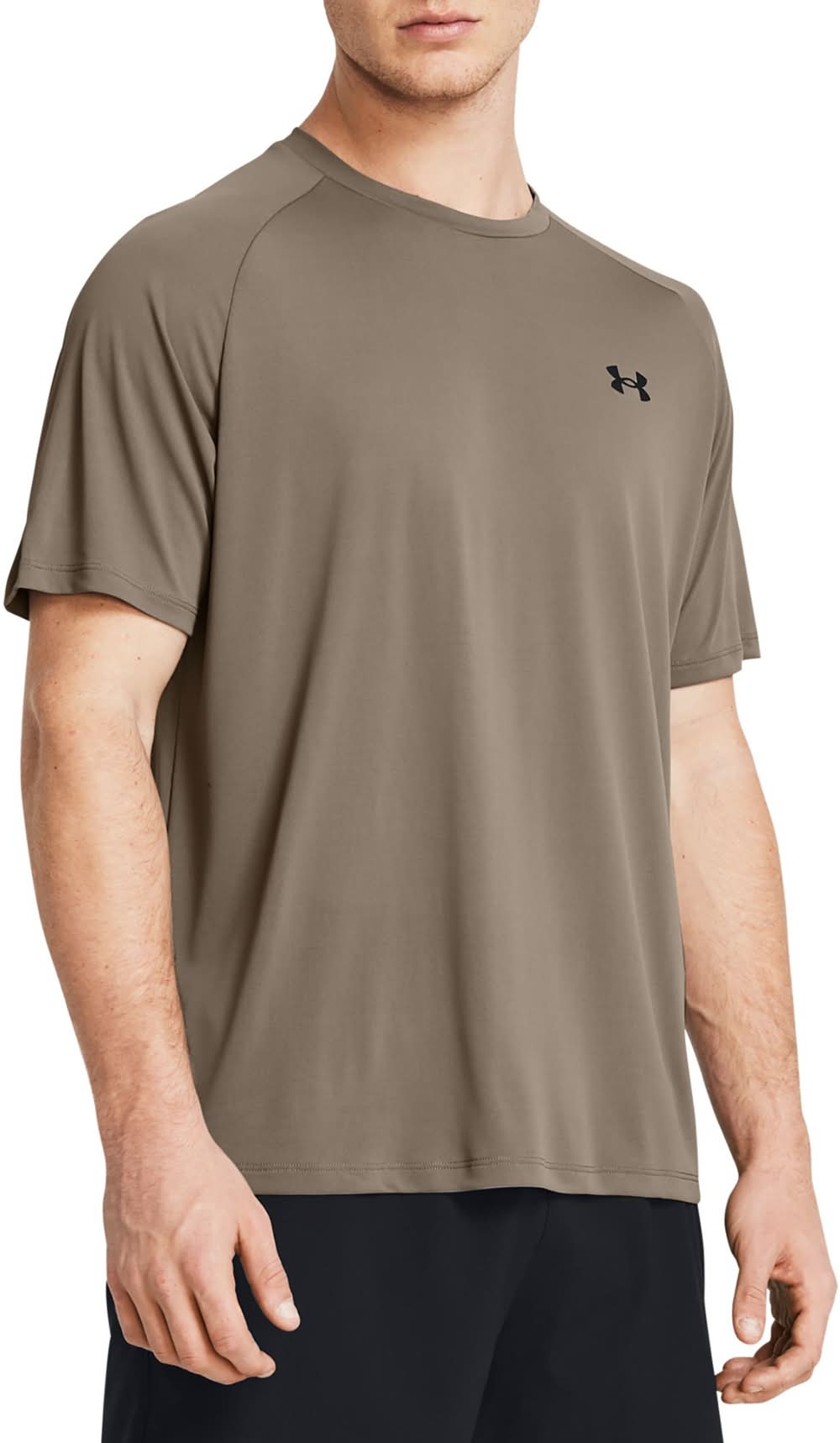 Under Armour Men's Tech 2.0 Short Sleeve T-Shirt (Taupe Dusk/ Black, L)