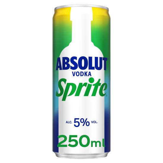 Unbranded Absolut Vodka & Sprite (250ml)