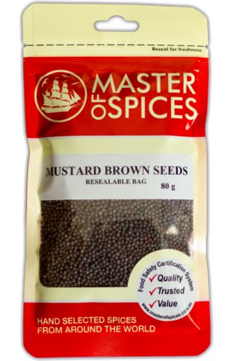 Master Of Spices Mustard Brown Seeds 80g