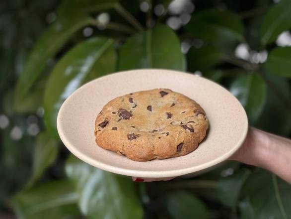 Galleta al horno con chispas de chocolate