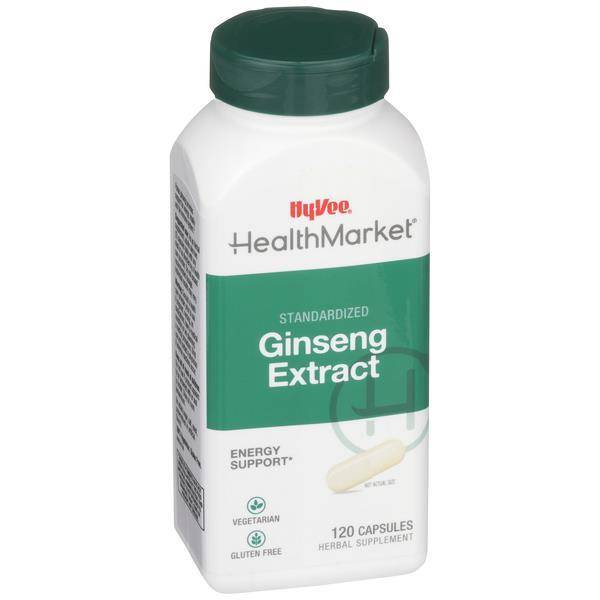 Hy-Vee HealthMarket Ginseng Extract Vegetarian Capsules