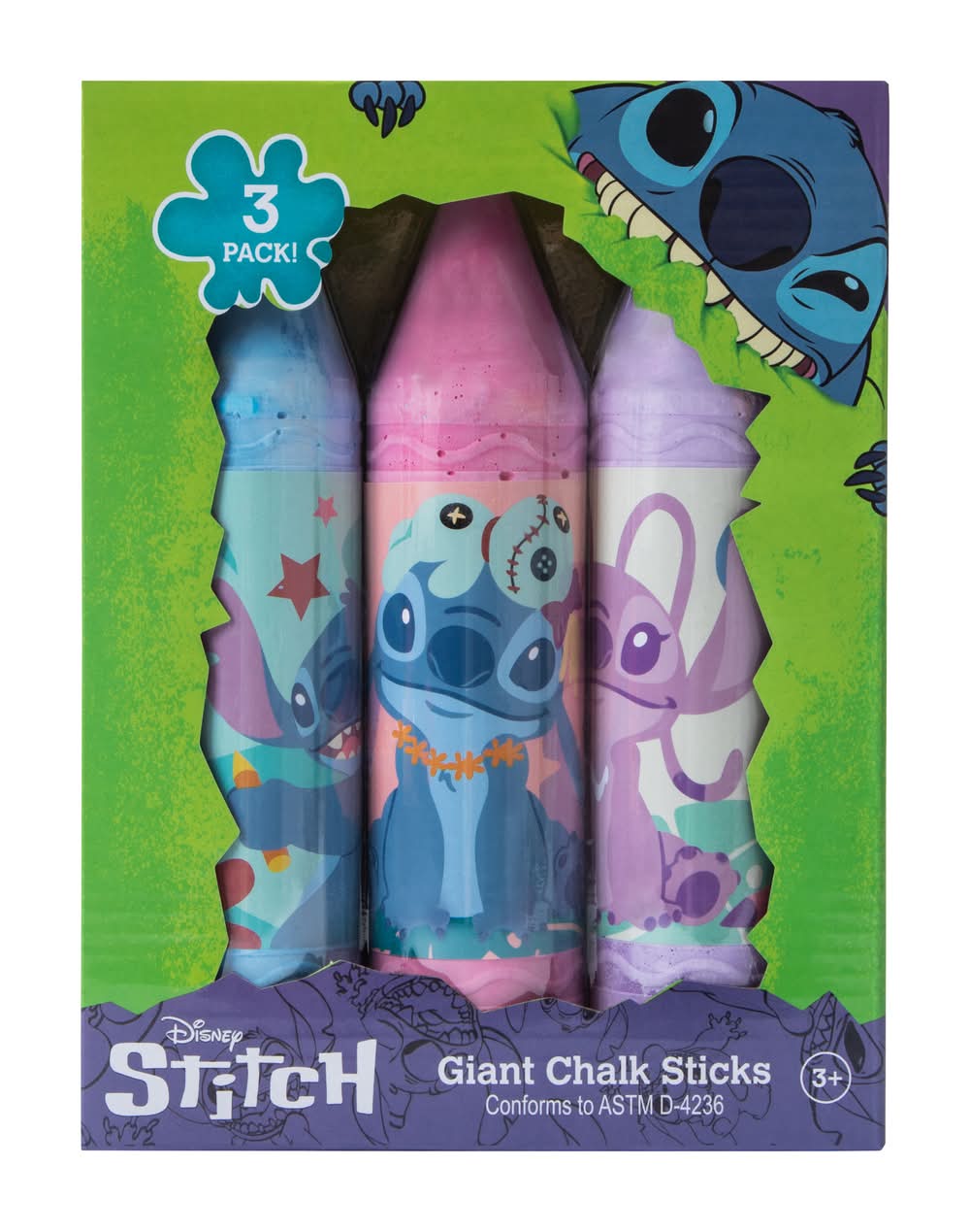 Branded Giant Chalk Sticks 3-Pack Stitch