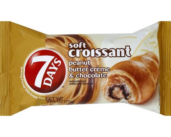 7 Days · Peanut Butter Creme & Chocolate Soft Croissant (2.7 oz)