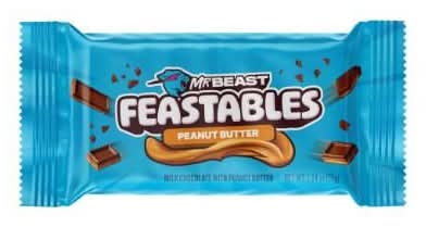 Feastables MrBeast Peanut Butter Milk Chocolate Bar 1.2oz