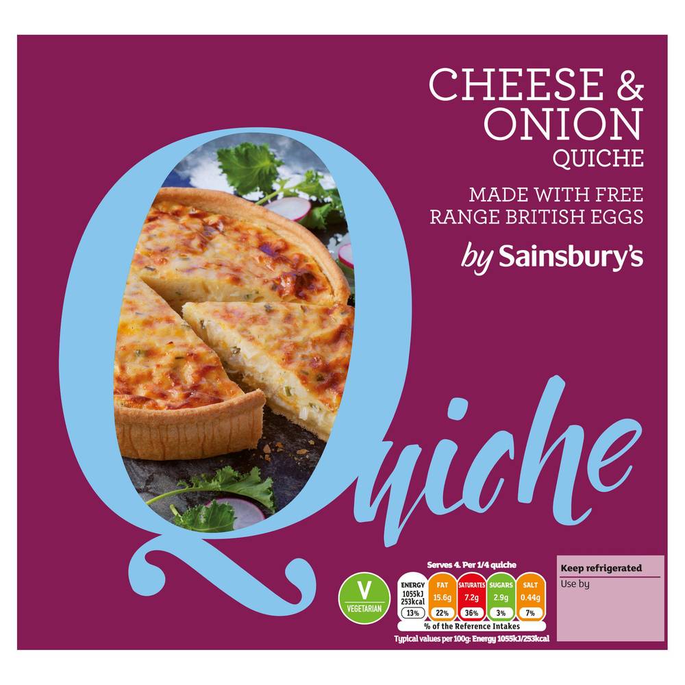 Sainsbury's Cheese & Onion Quiche (400g)