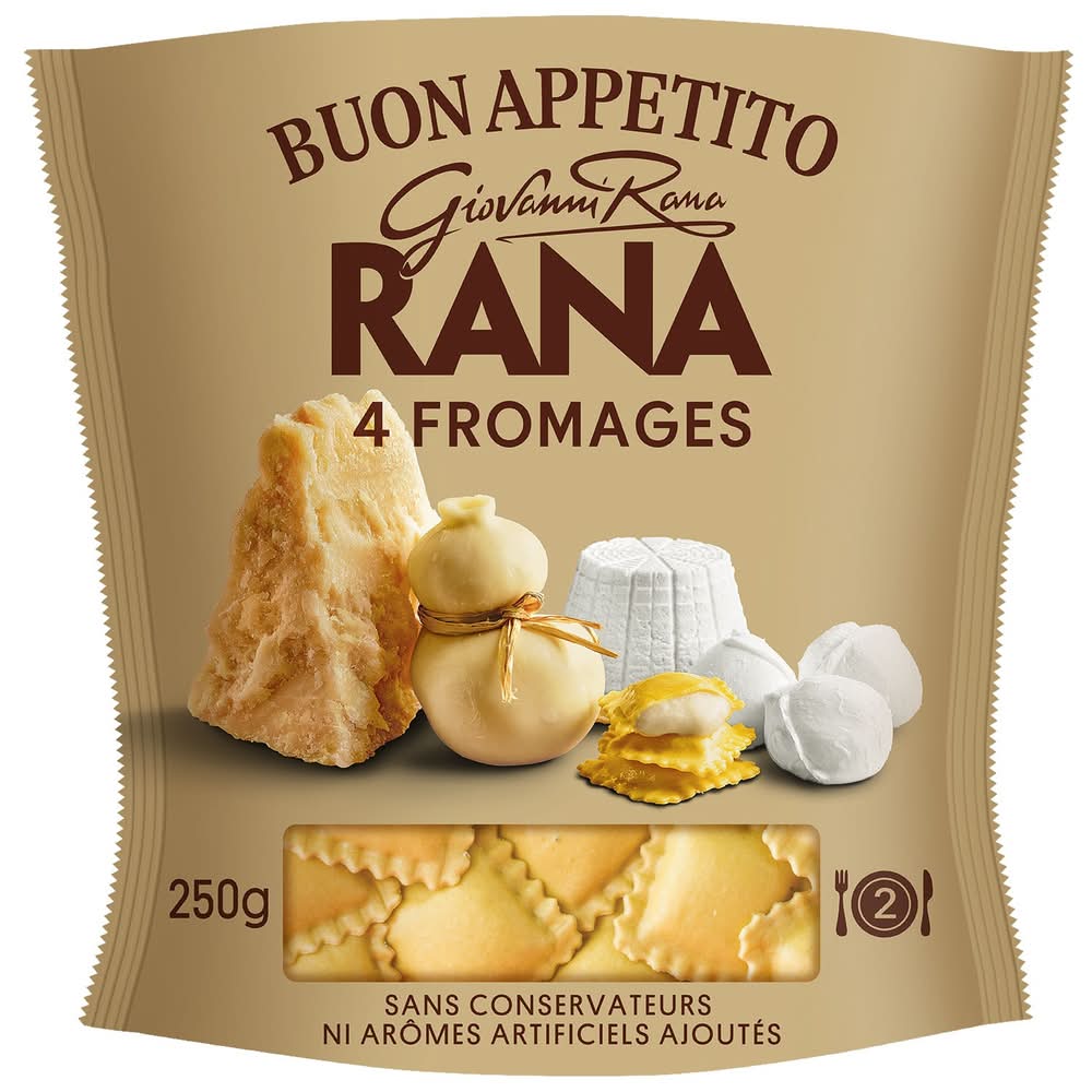 Rana - Pâtes fraîches ravioli, 4 fromages (250g)