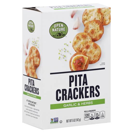 Open Nature Garlic & Herbs Pita Crackers (5 oz)