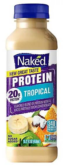 Naked Tropical No Sugar Added 20g Protein (15.2 Fl oz)