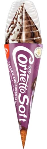 Cornetto Soft Ice Confection Cookie And Chocolate 82g