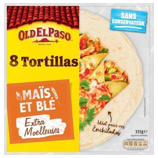 Tortillas mais et blé extra mœlleuses - old el paso - 335g