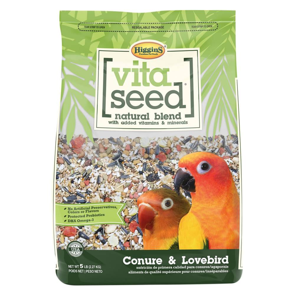 Higgins Vita Seed Conure and Lovebird Food (Color: Assorted, Size: 5 Lb)