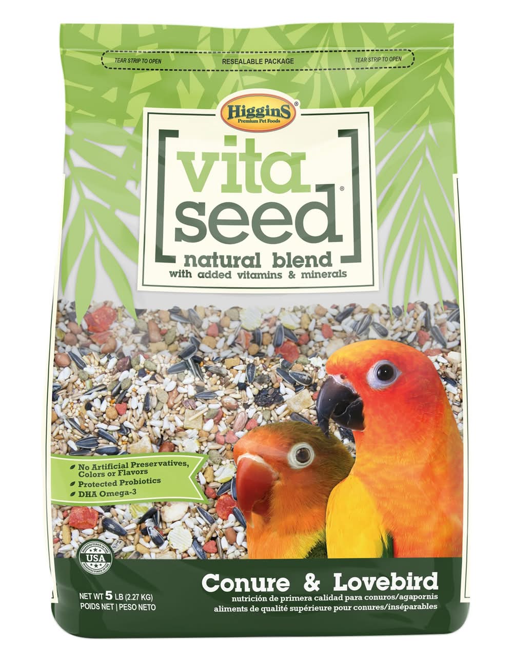 Higgins Vita Seed Conure and Lovebird Food (Color: Assorted, Size: 5 Lb)
