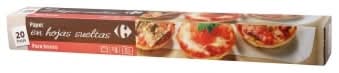 Papel de horno en hojas Carrefour 20 ud.