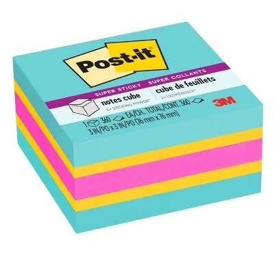 Post-It Notes Cube Notes Bright Colors Pad (160 g)