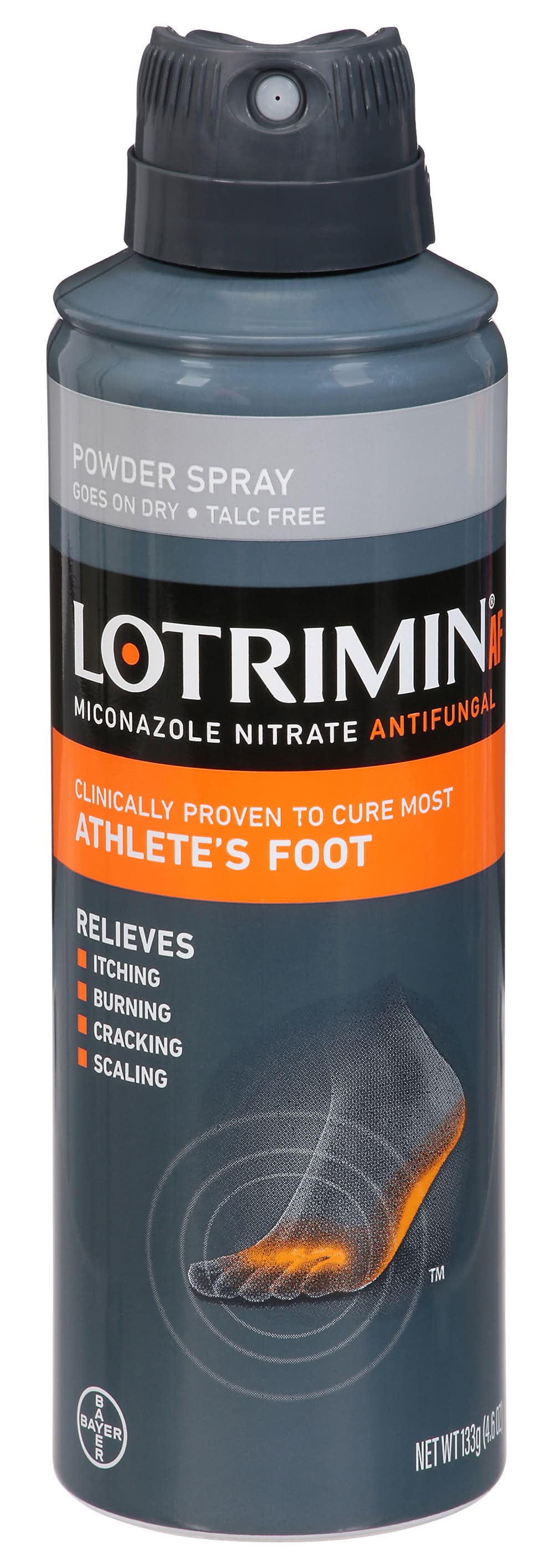 Lotrimin Athlete's Foot Miconazole Nitrate Antifungal Powder Spray (4.6 oz)