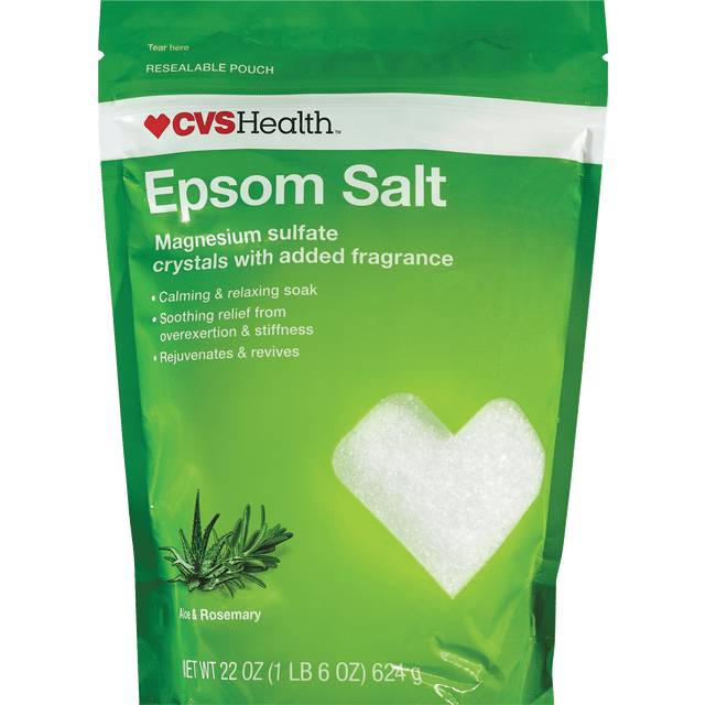 CVS Epsom Salt Magnesium Sulfate Crystals Aloe&Rosemary