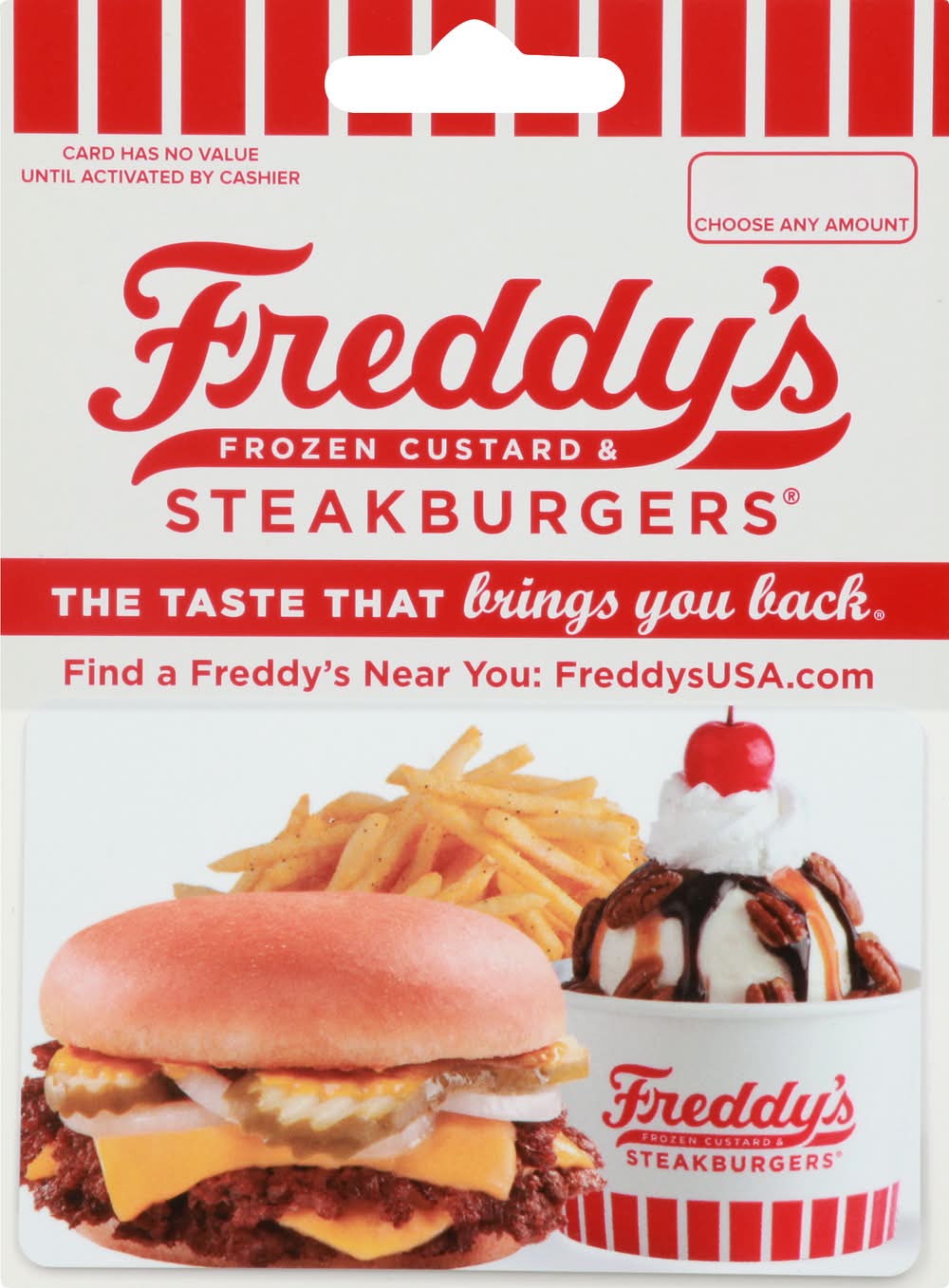 Freddy's Frozen Custard and Steakburgers Gift Card Delivery Near
