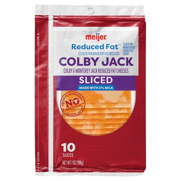 Meijer 2% Colby Jack Sliced Cheese (7 oz)