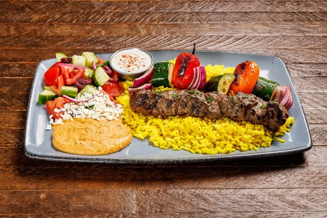 Steak + Veggie Kebabs