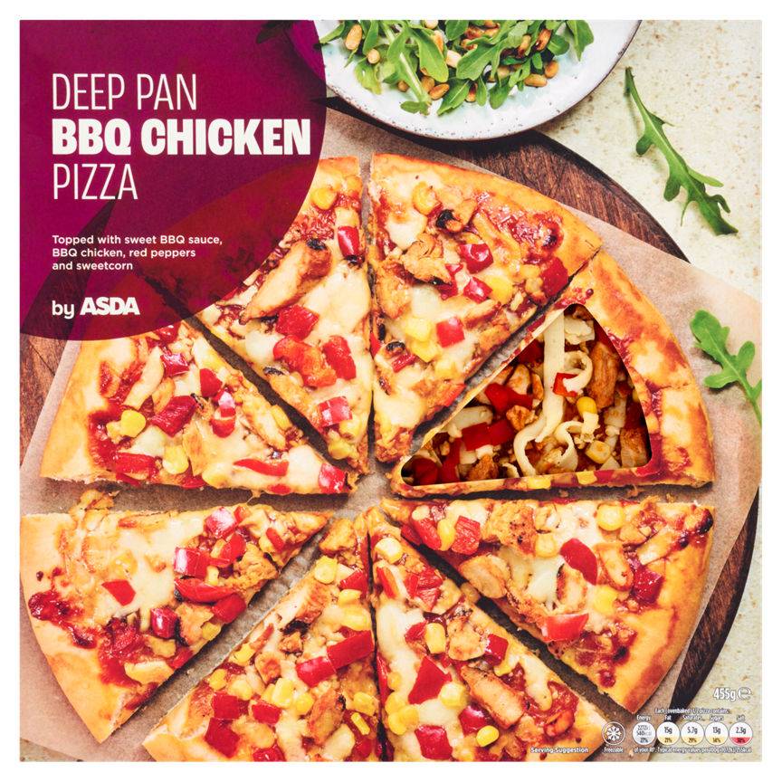 Asda Deep Pan BBQ Chicken Pizza 455g