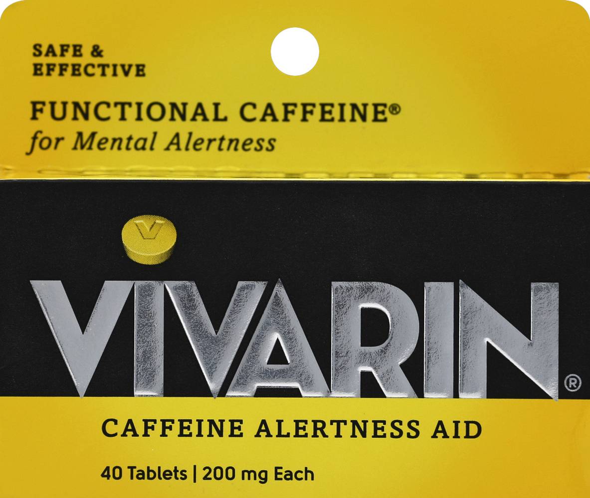 Vivarin Functional Caffeine Alertness Aid 200 mg Tablets (40 ct)