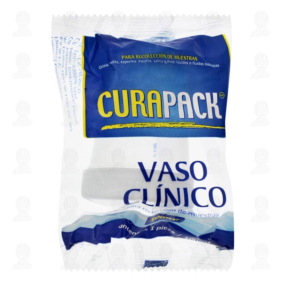 Curapack · Vaso clínico