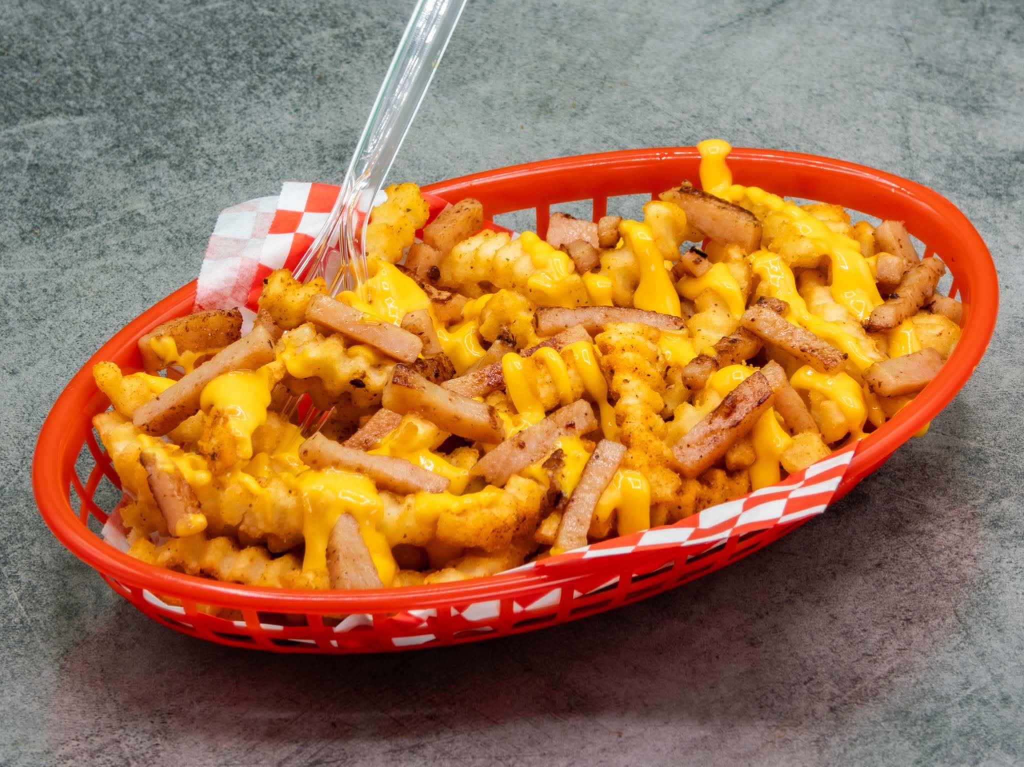 FRITES CHEDDAR LARDON