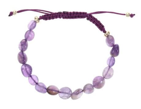 Luxury Designs Amethyst Bead Bracelet