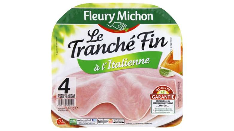 Fleury Michon - Jambon blanc le tranché fin sans couenne à l'italienne