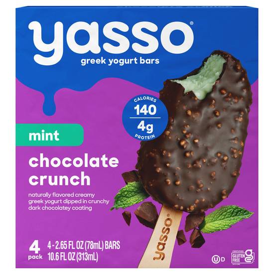 Yasso Mint Chocolate Crunch Yogurt Bars (4 ct)