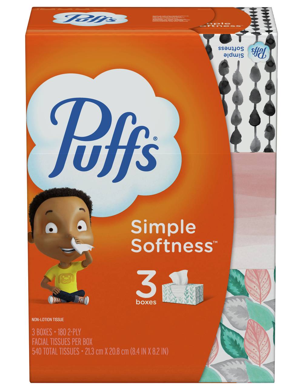 Puffs Simple Softness 2-ply Non-Lotion Facial Tissues (31.84 lbs)