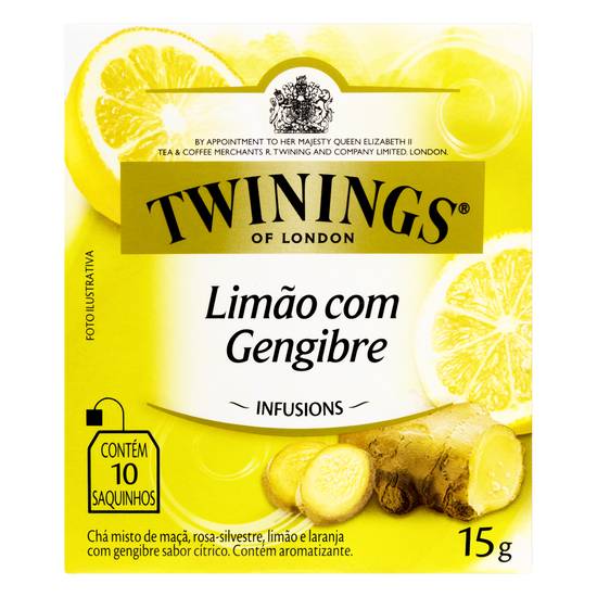Twinings chá misto de limão com gengibre (15 g)