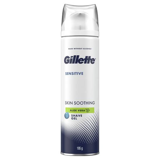 Gillette Sensitive Skin Soothing Aloe Vera Shave Gel 195g