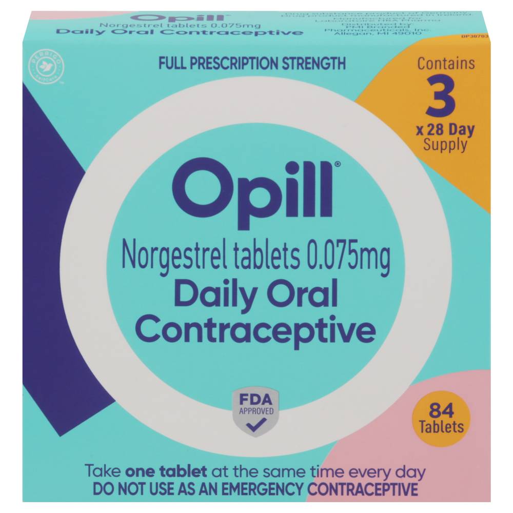 Opill Daily Oral Contraceptive Tablets (84 ct)