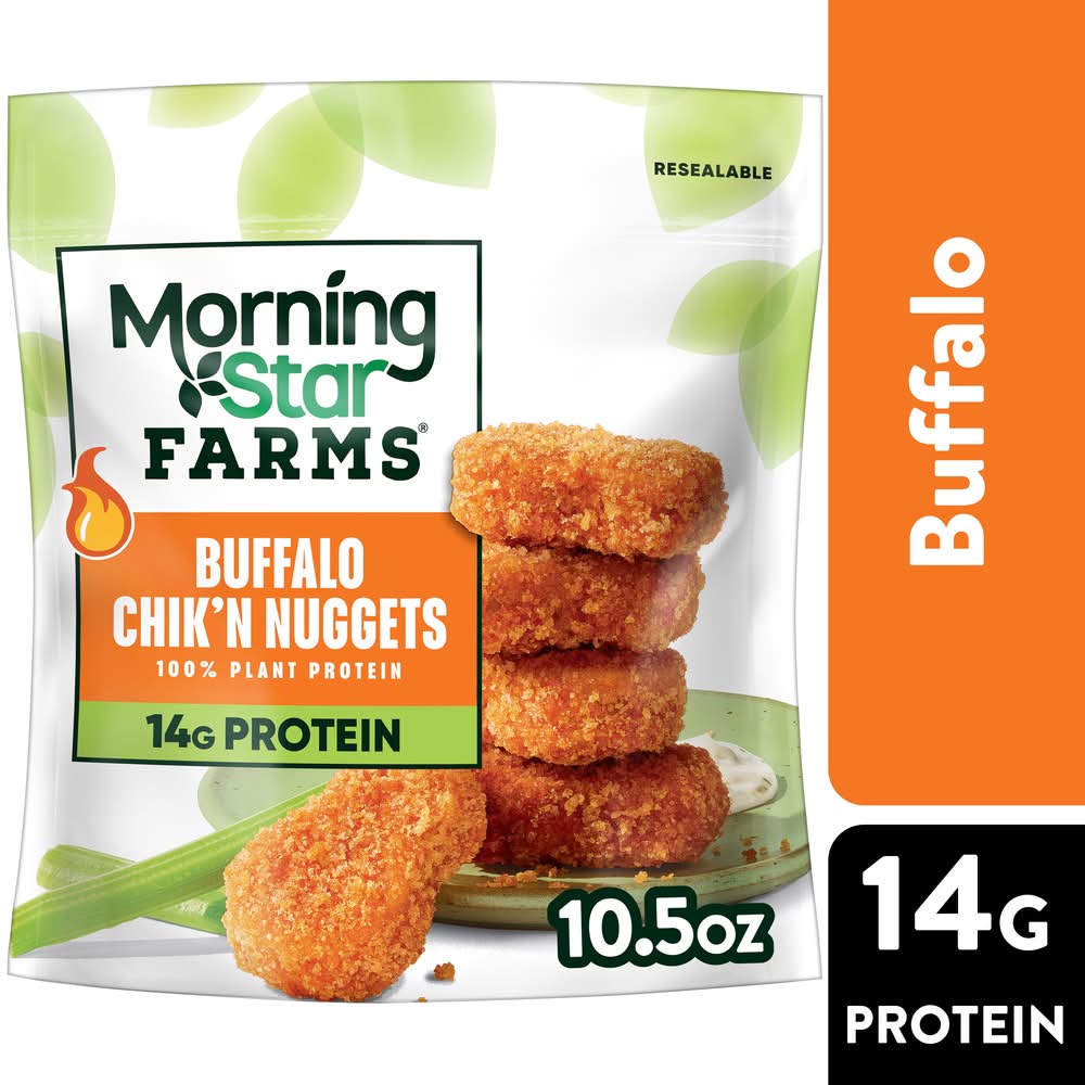 MorningStar Farms Plant Based Buffalo Chik'n Vegan Nuggets (10.5 oz)