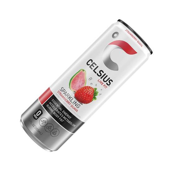 Celsius Sparkling Strawberry Guava 12oz